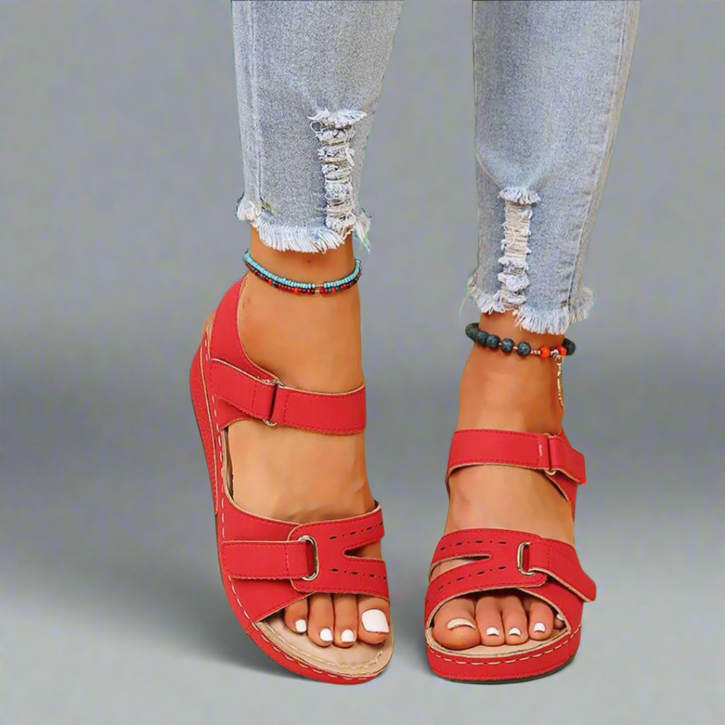 Gudula | Elegantní ortopedické sandály z měkkého prémiového materiálu pro bezbolestné letní dny