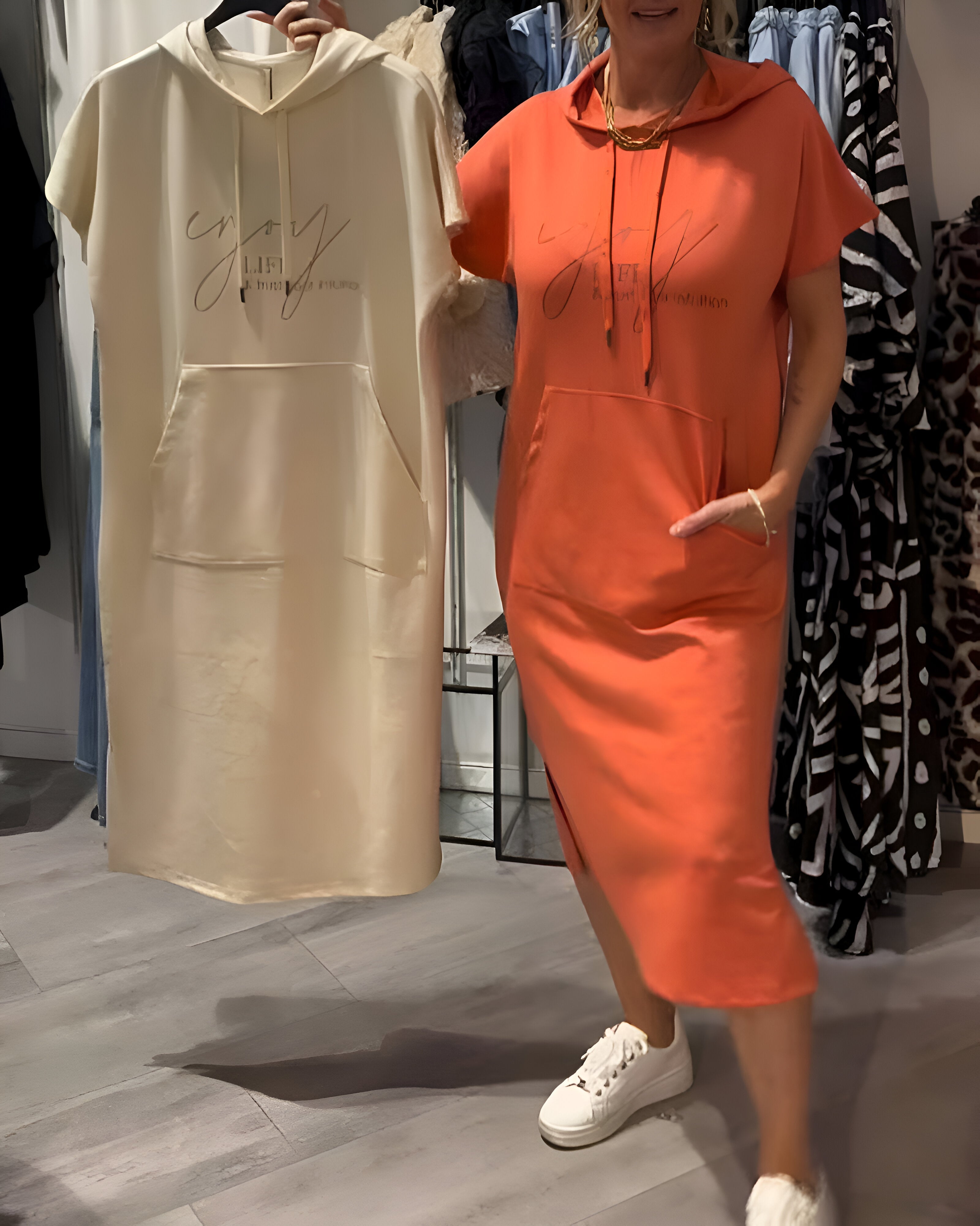 Saskia™ | Casual Hoodie Šaty