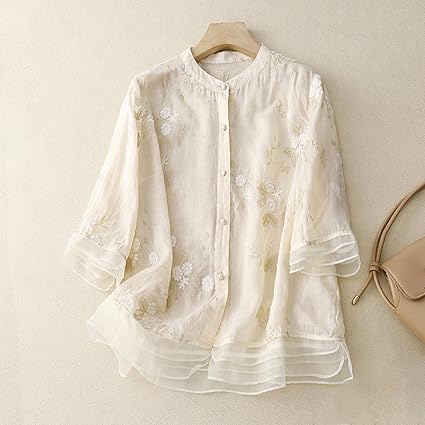 Geborduurde Blouse