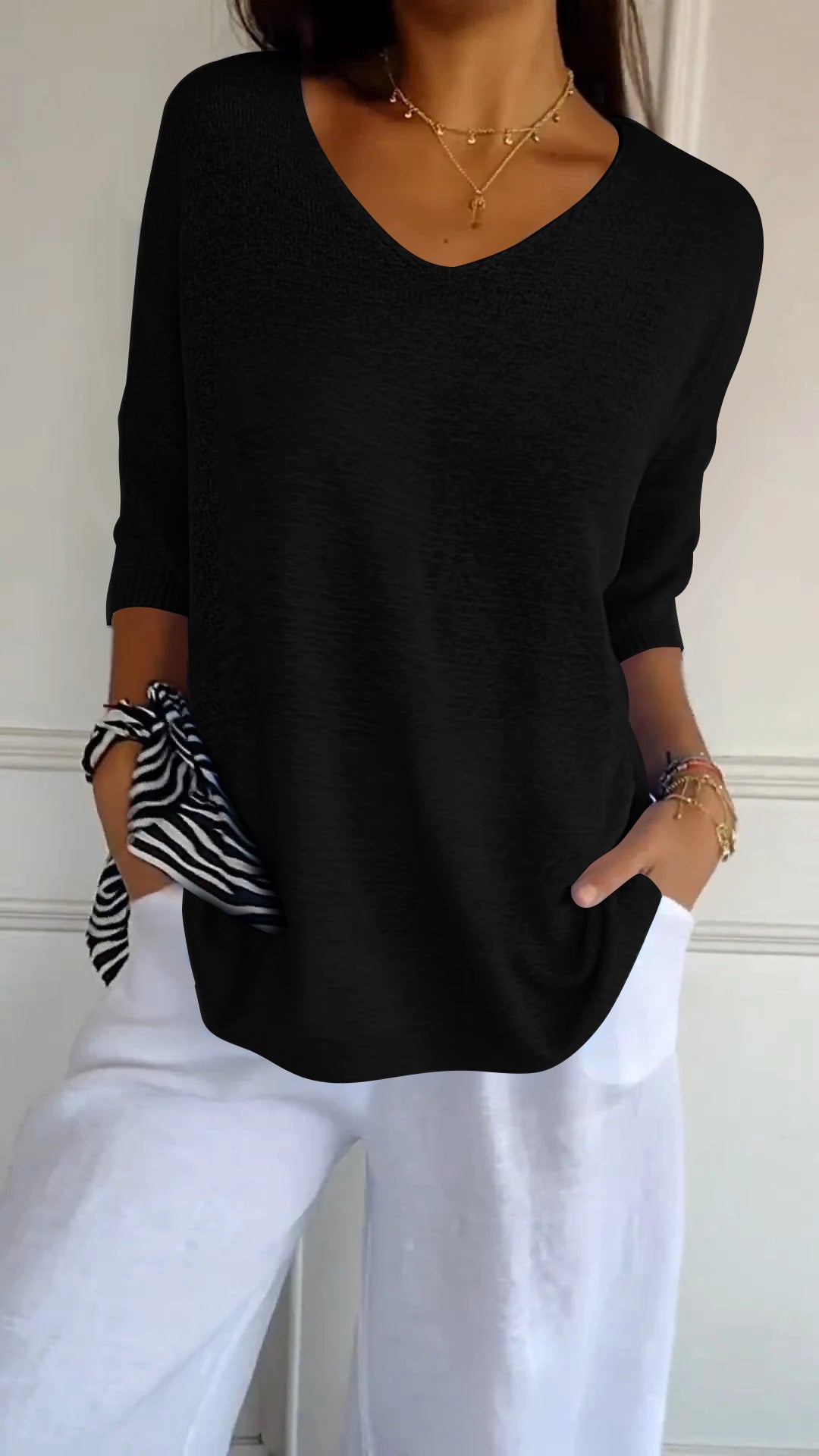 Casual V-Hals Top