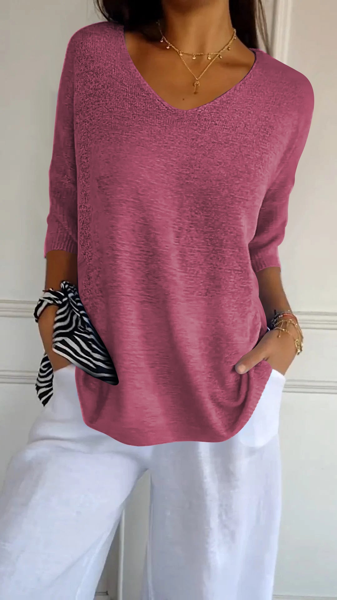 Casual V-Hals Top