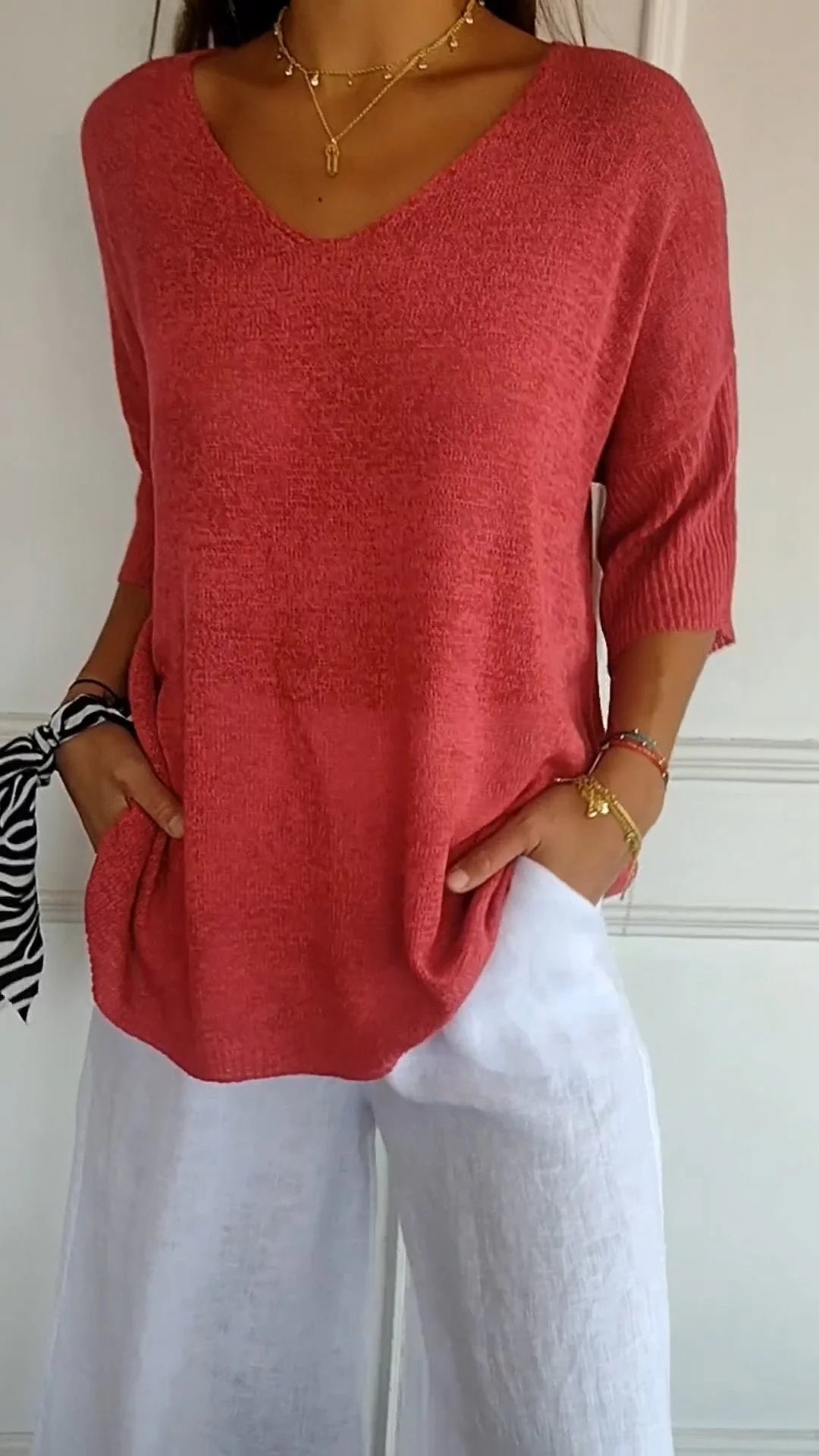 Casual V-Hals Top