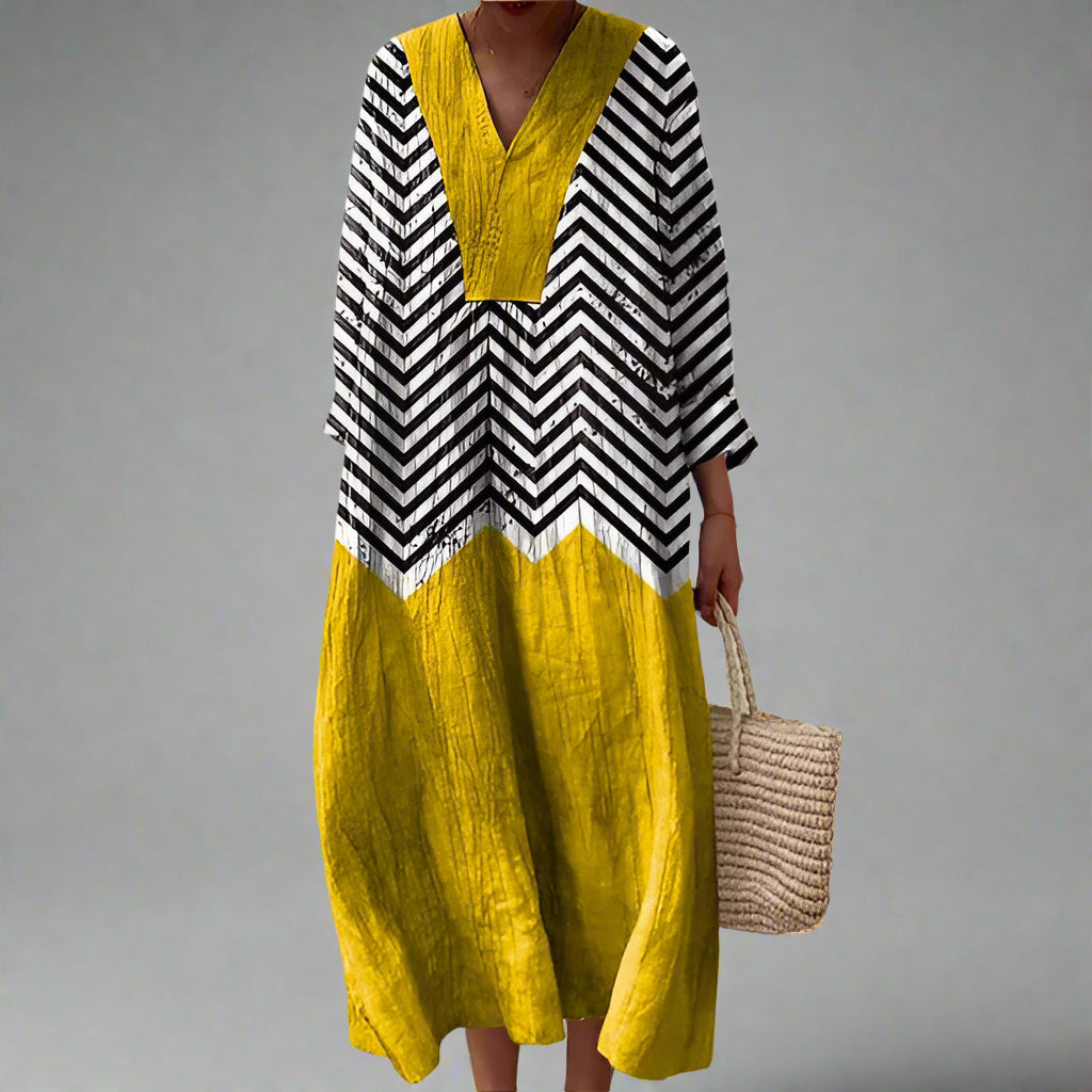 Carla | Elegante geometrische jurk