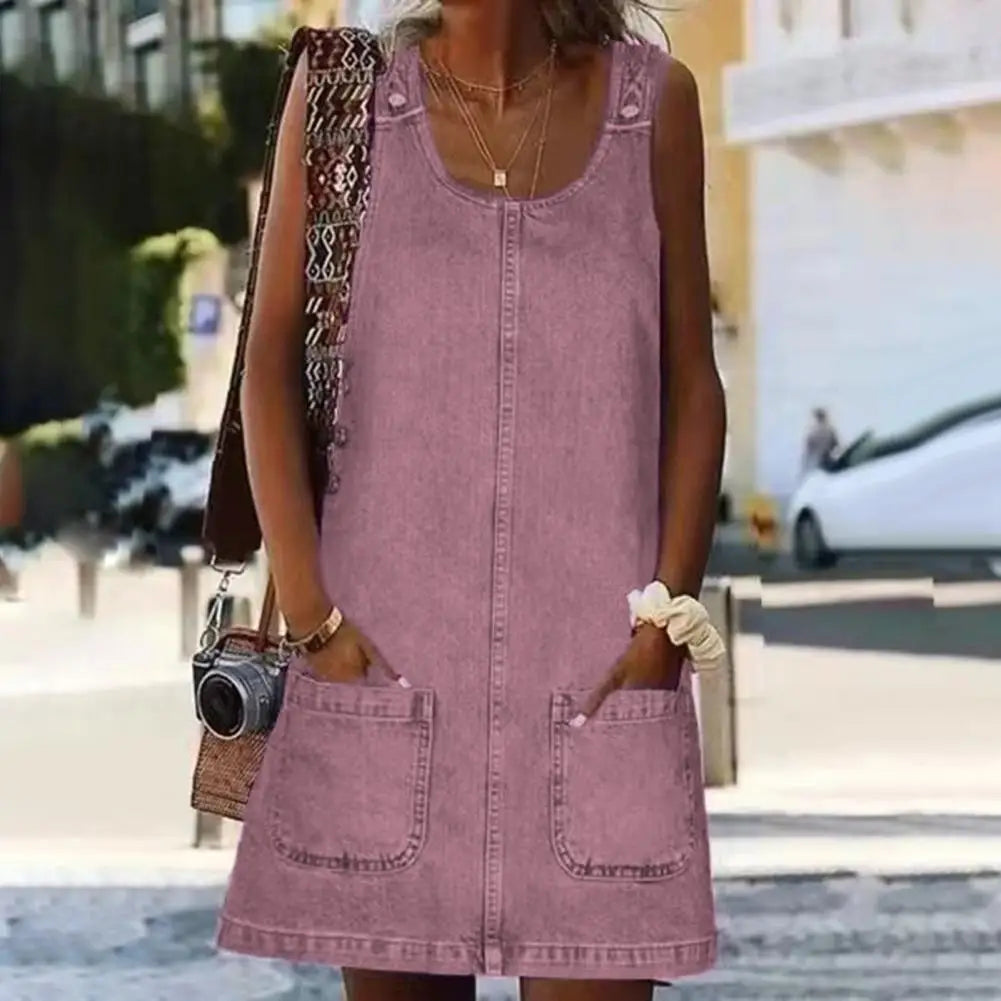 Beatrix | Elegante Denimjurk voor Elke Dag