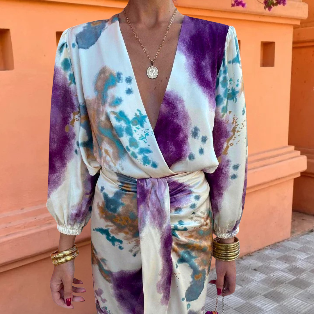 Elegante V-hals jurk