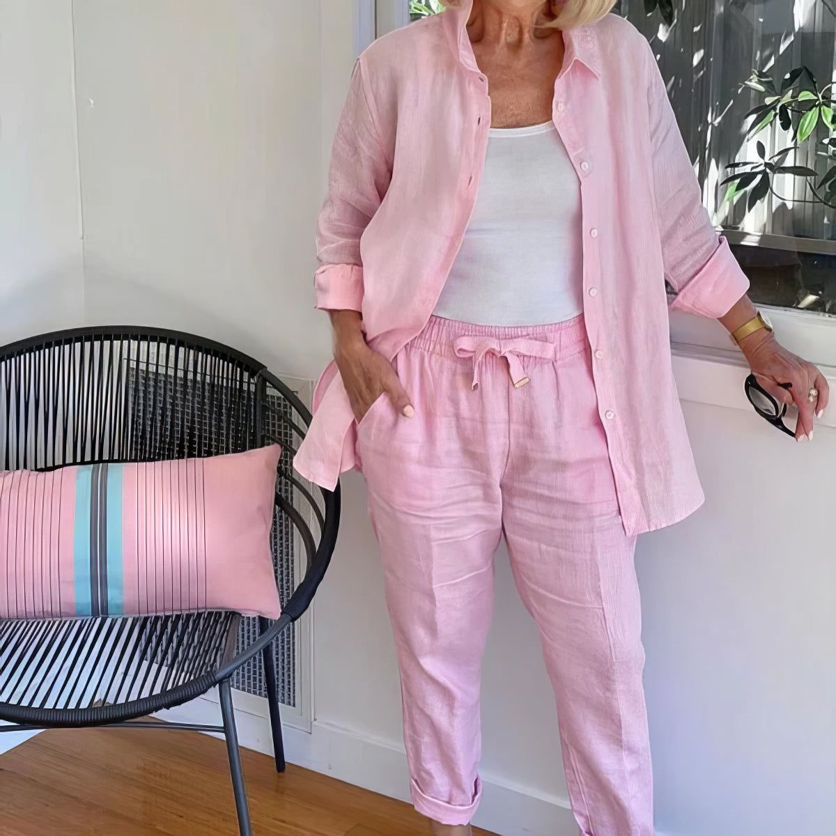 Sada blůzy a kalhot pro ženy z bavlny