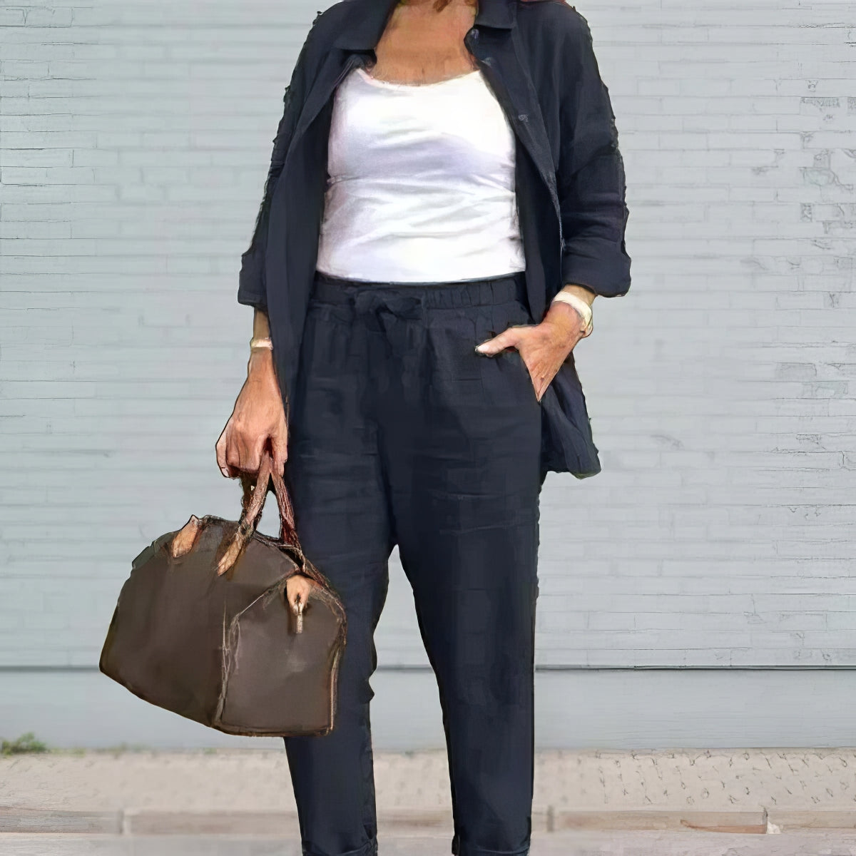 Sada blůzy a kalhot pro ženy z bavlny